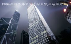 細(xì)解注冊(cè)香港公司長期未使用后續(xù)方案